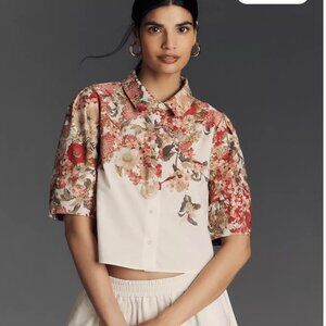 Maeve Lantern-Sleeve Blouse